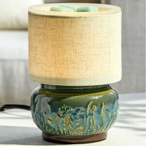 Better Homes & Gardens Mini Lamp Fragrance Wax Melt Blue Green Cream Shade Gift